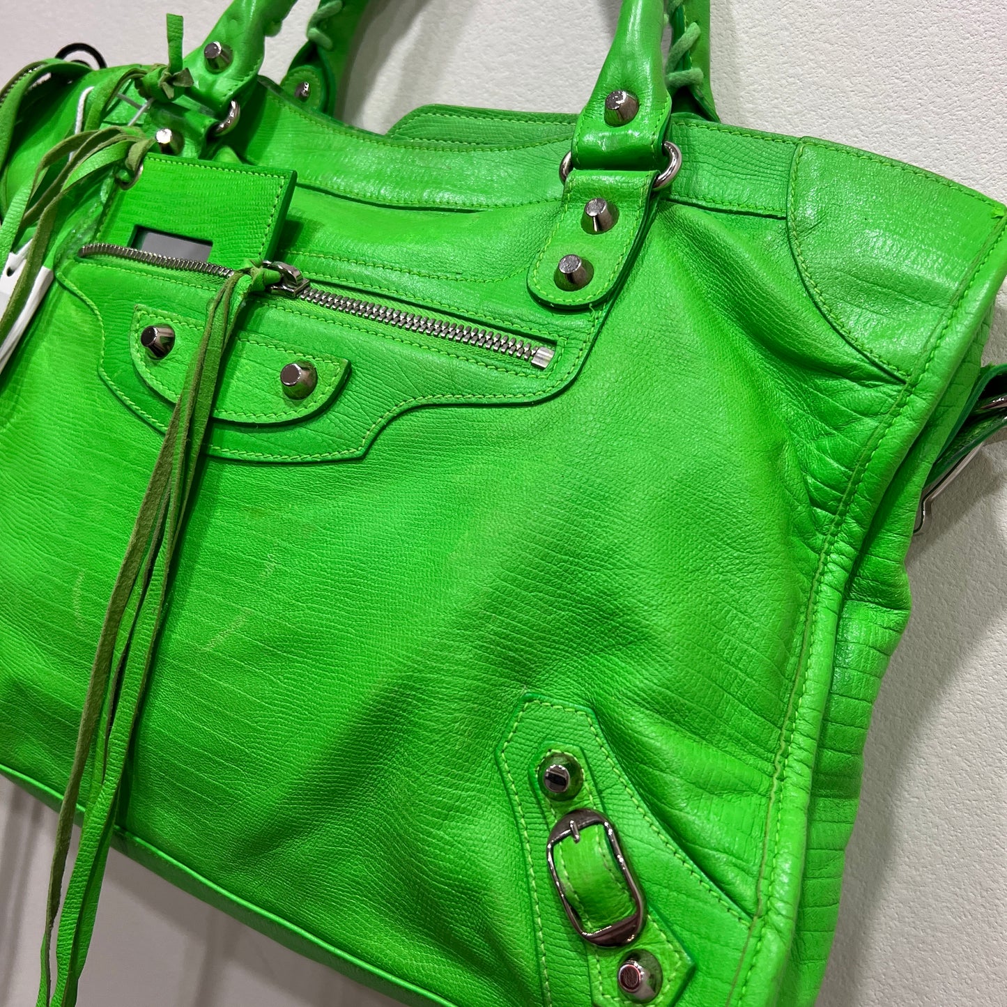 BALENCIAGA Lizard leather City Bag