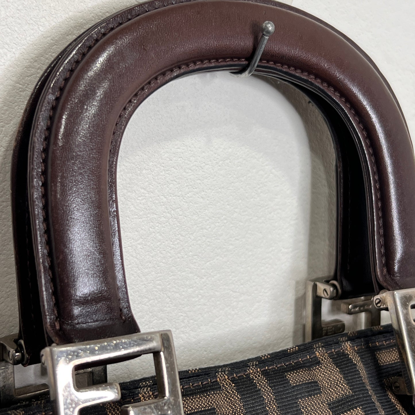 FENDI Zucca Canvas Handbag