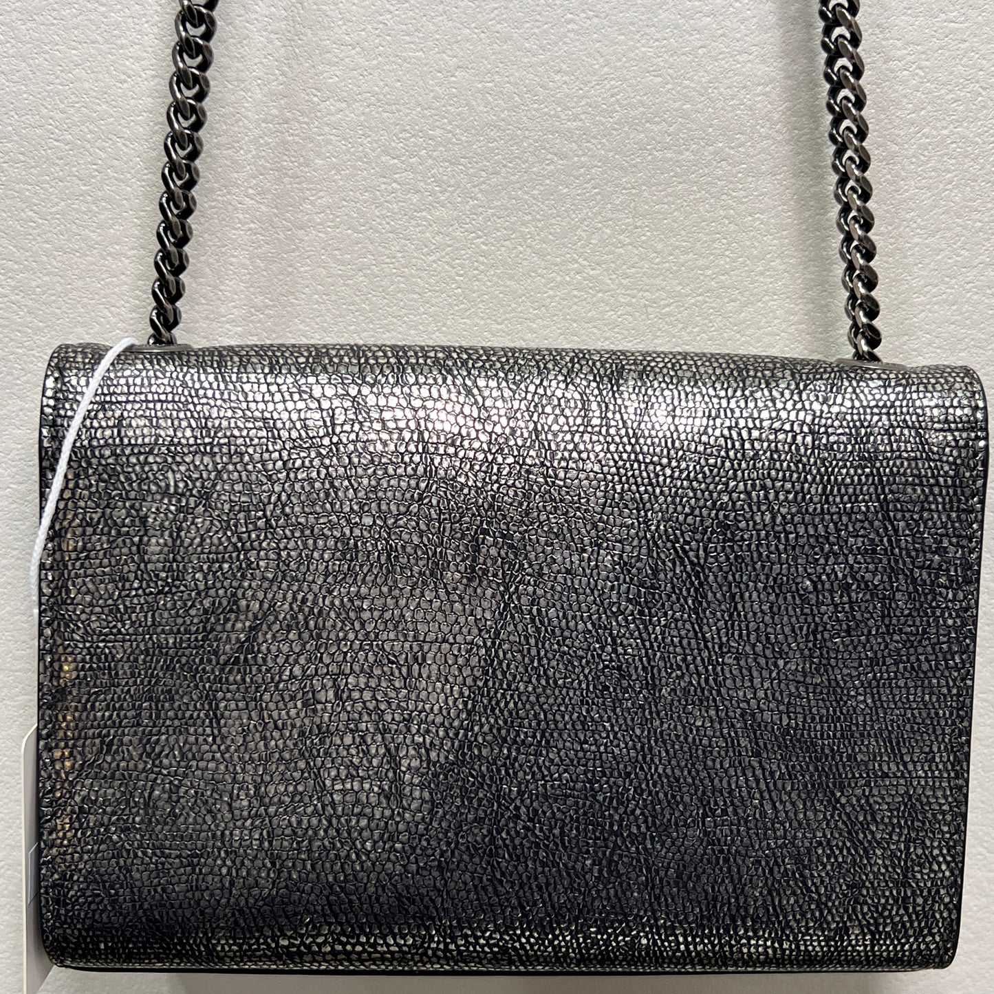 YSL Metallic Lizard-embossed Calf Leather