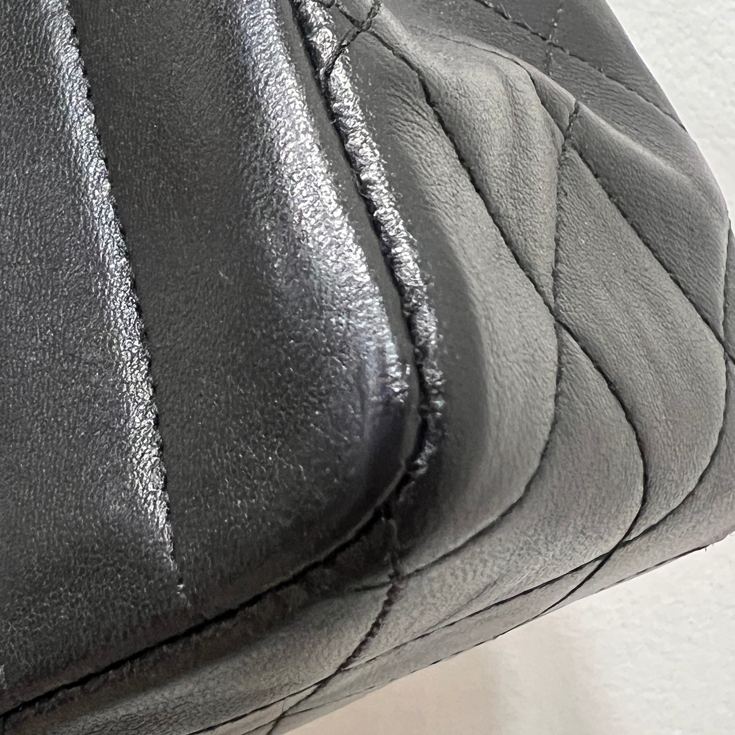 CHANEL Matelassé Mademoiselle Coco Mark Lambskin Handbag
