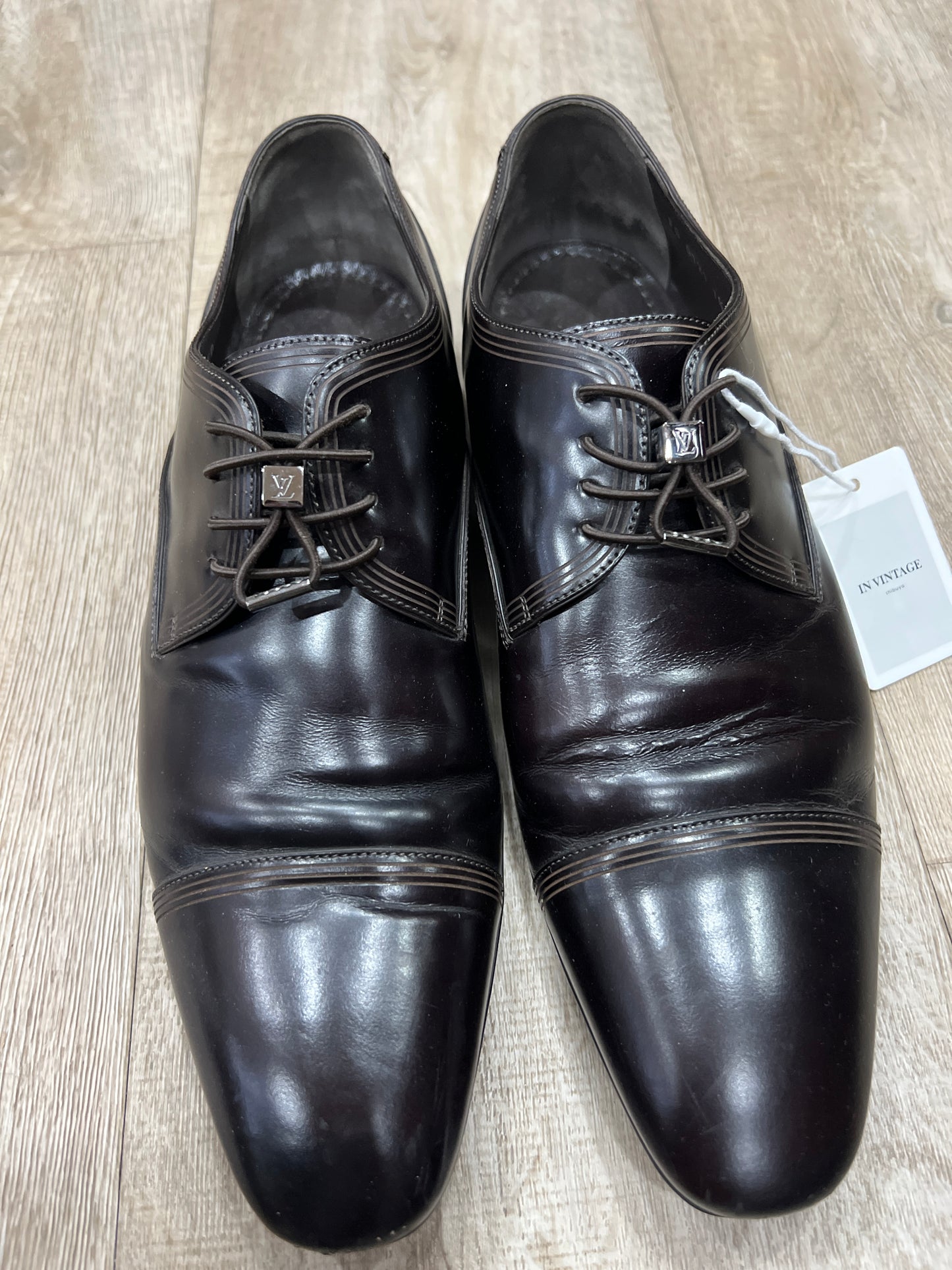 LOUIS VUITTON Men's Leather Shoes Full Complete Set