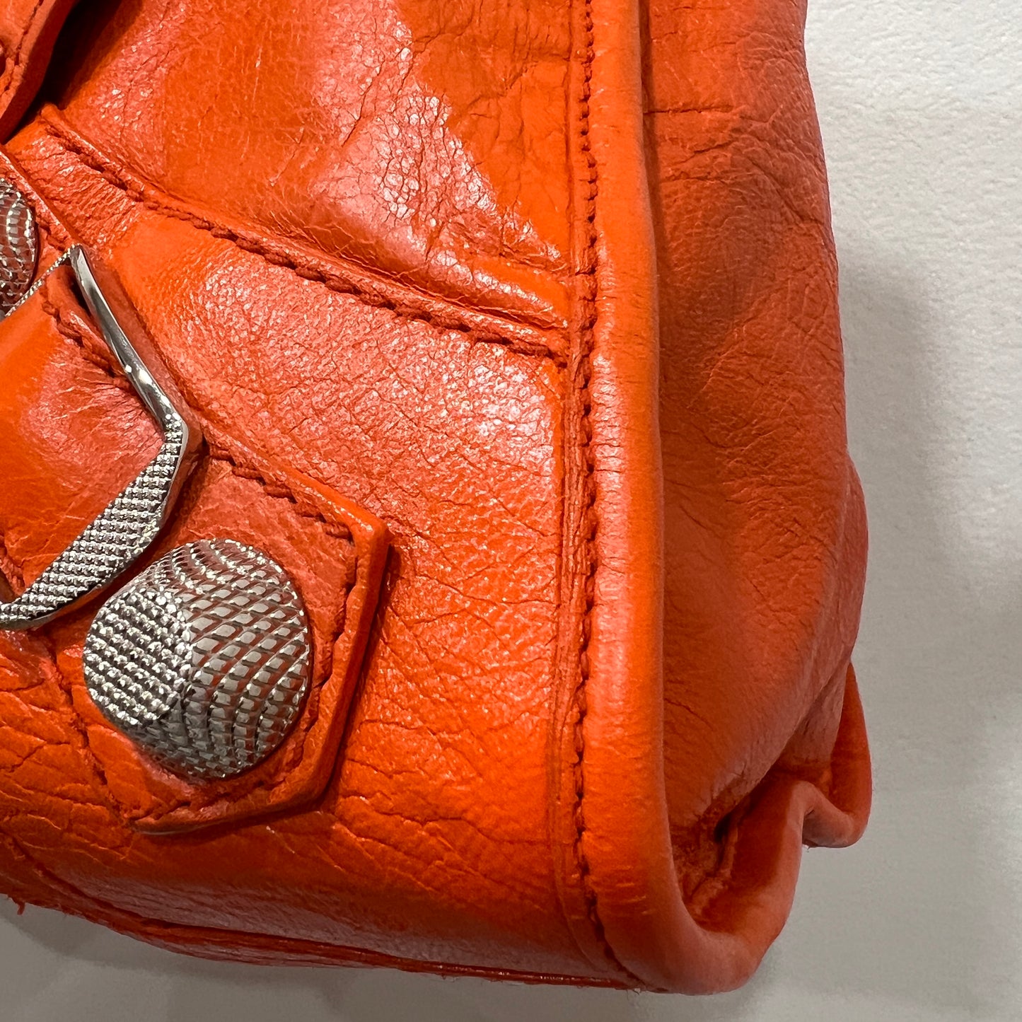 BALENCIAGA City Bag Orange Giant Hardware