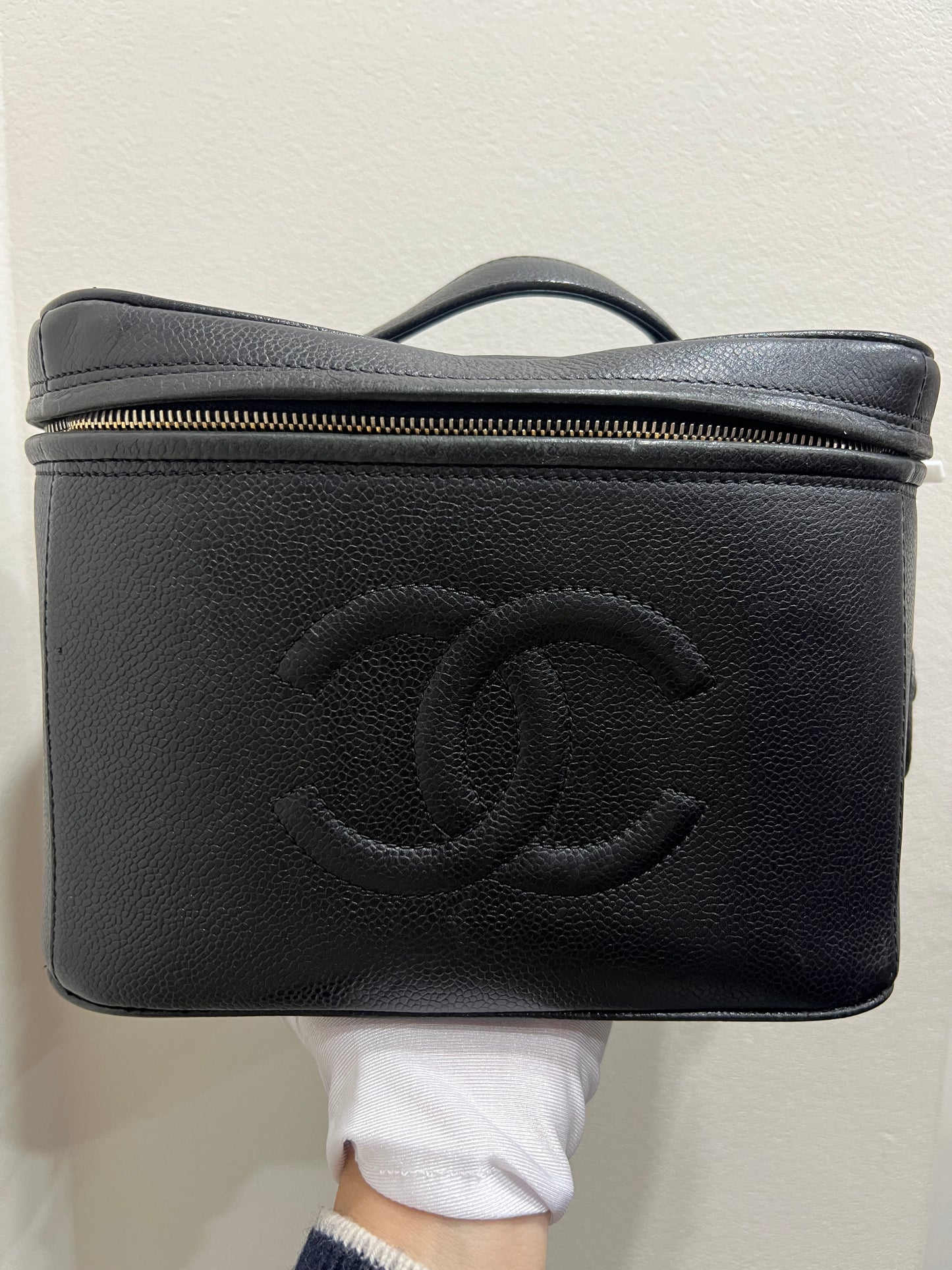 CHANEL Vanity Bag Black Caviar