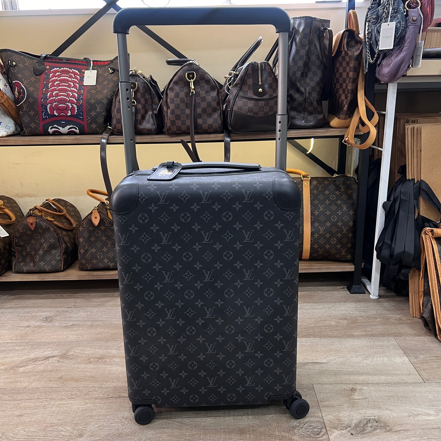 LOUIS VUITTON Horizon Grey Monogram Eclipse 55cm Suitcase