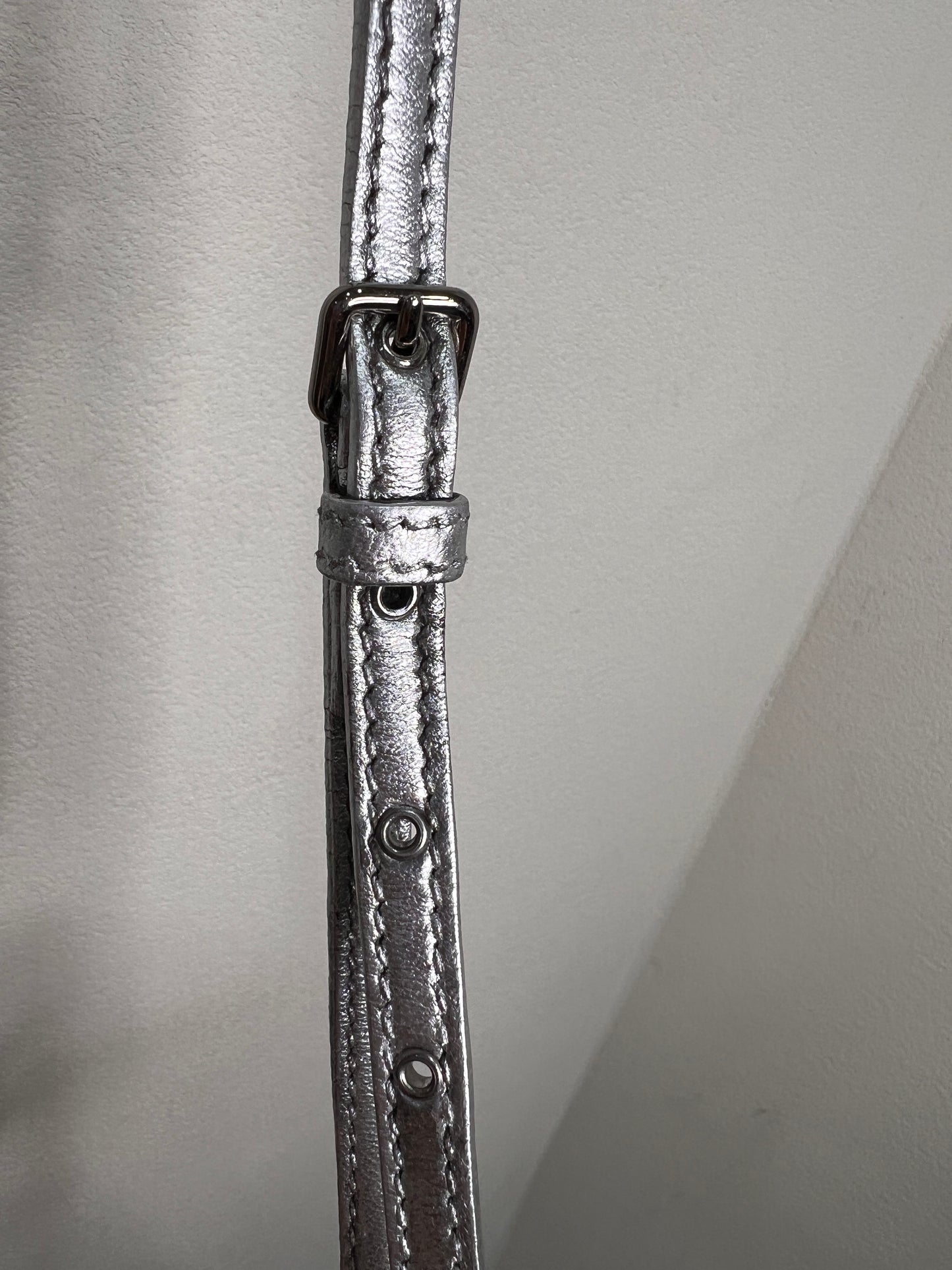 MIU MIU Metallic Leather Crossbody 30cm