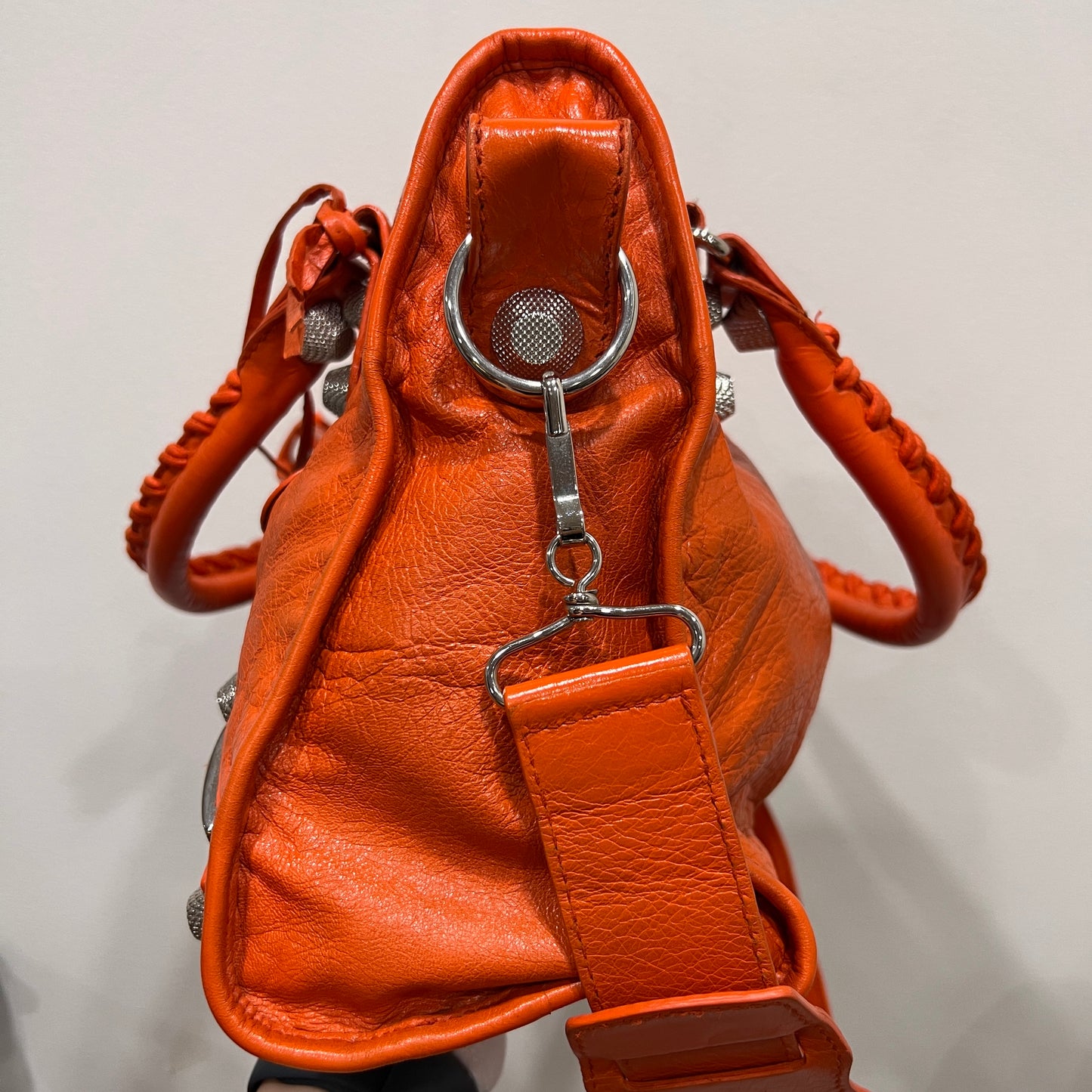BALENCIAGA City Bag Orange Giant Hardware