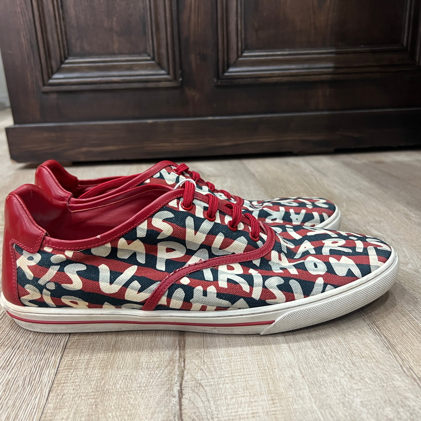 LOUIS VUITTON Stephen Sprouse Graffiti Low Sneakers Size 8 1/2