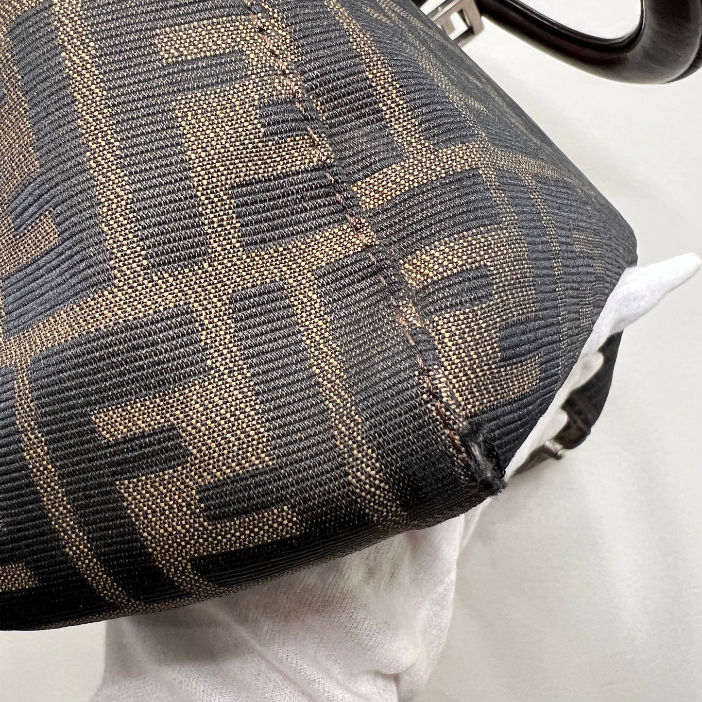 FENDI Zucca Canvas Handbag