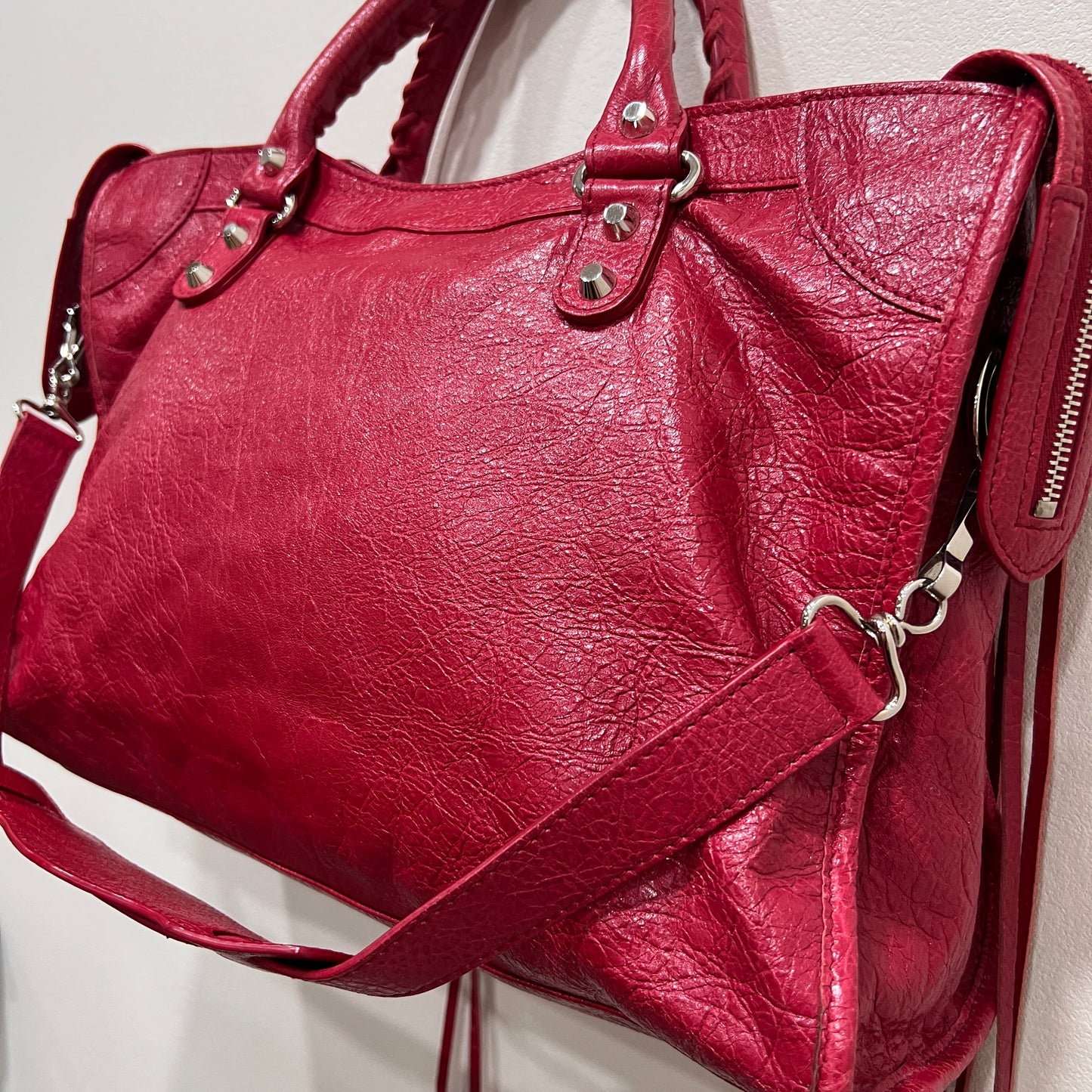 BALENCIAGA City Bag Medium Red