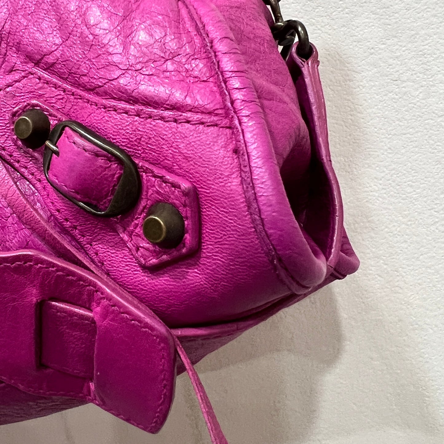 BALENCIAGA City Bag Medium Magenta Pink