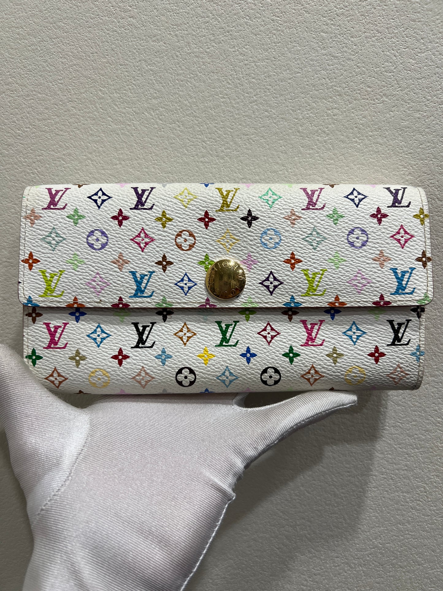 LOUIS VUITTON Multi Color Murakami Wallet