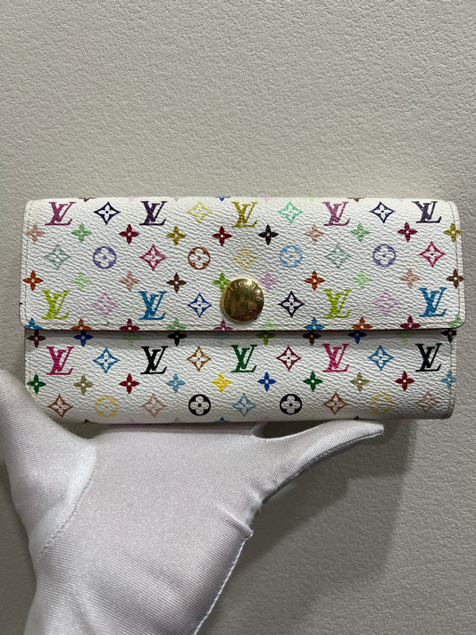 LOUIS VUITTON Multi Color Murakami Wallet
