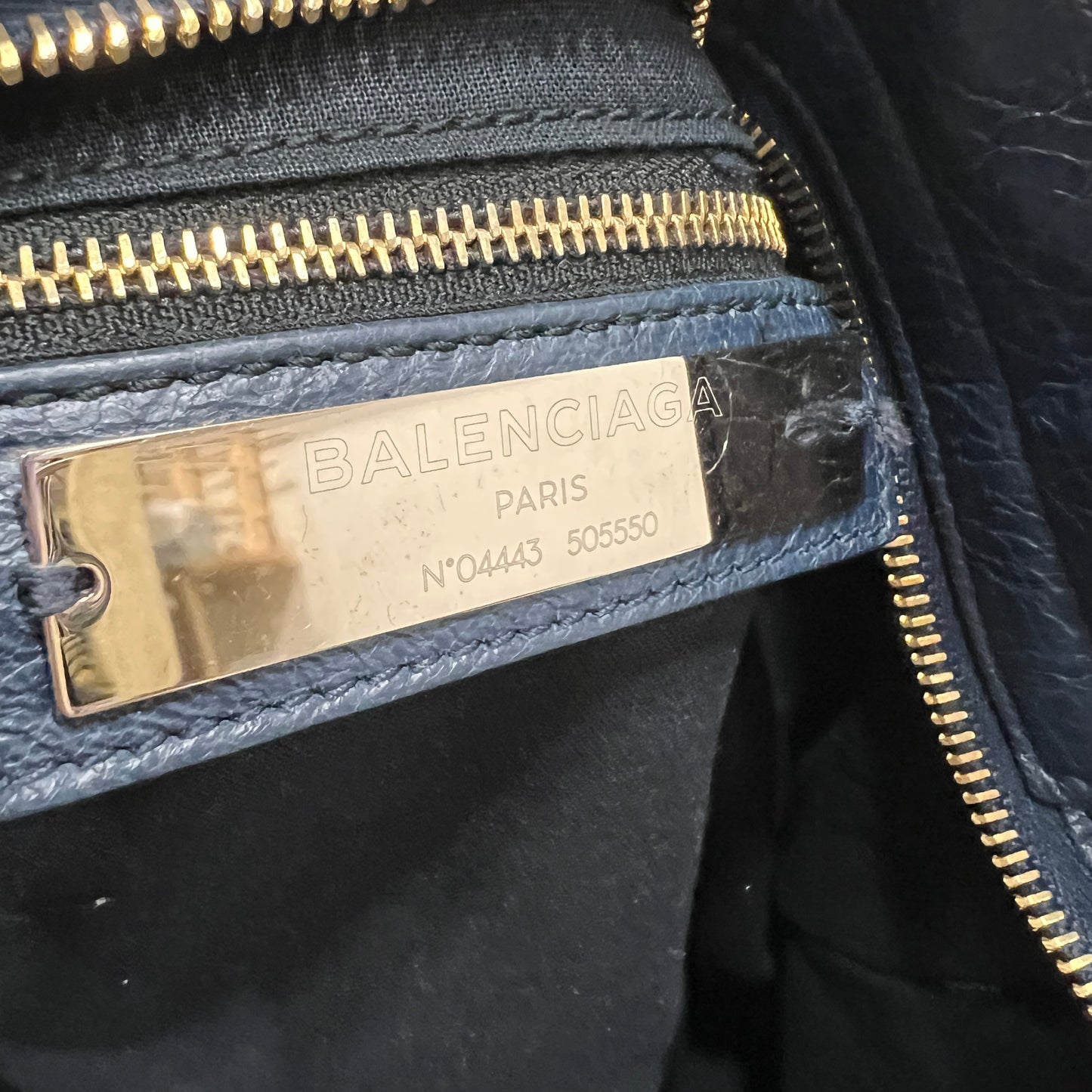 BALENCIAGA City Medium Navy