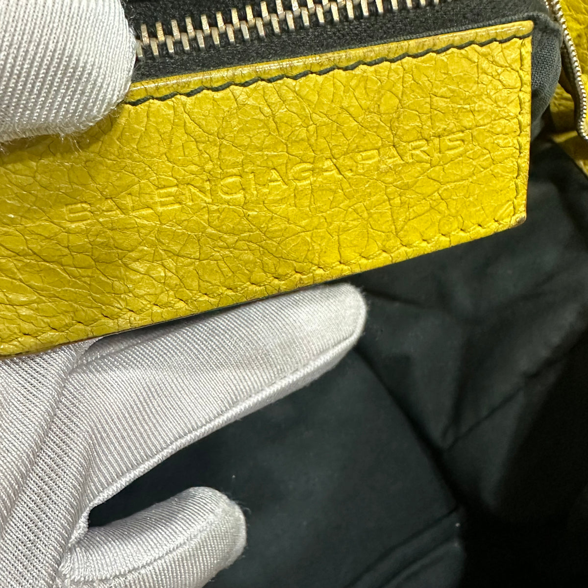 BALENCIAGA City Bag Medium Yellow Mustard