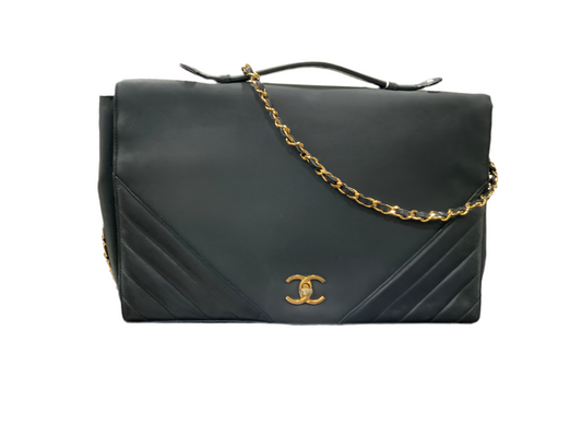 Chanel 1988 CC Turn-lock Two-way handbag