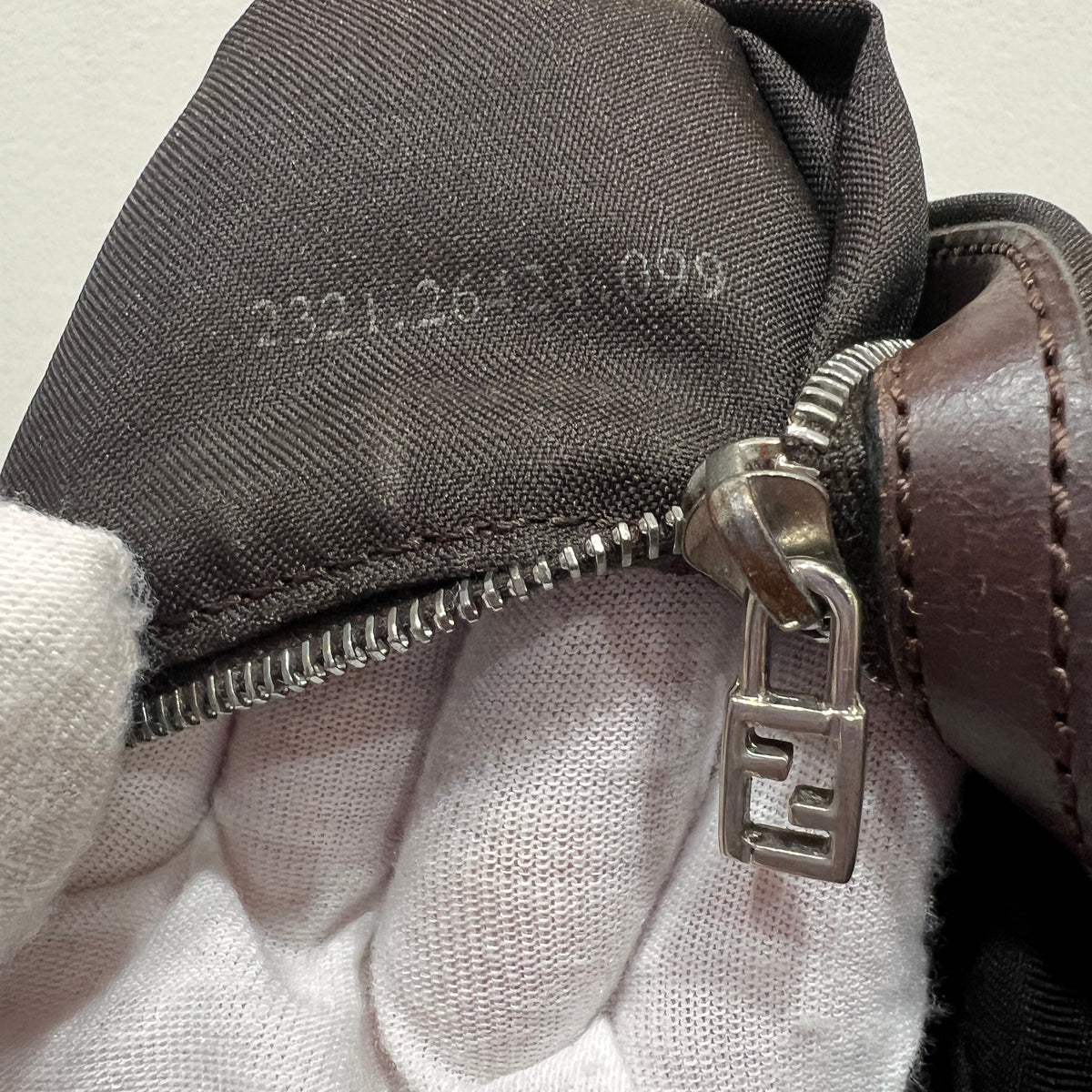 Fendi Baguette Zucca Canvas