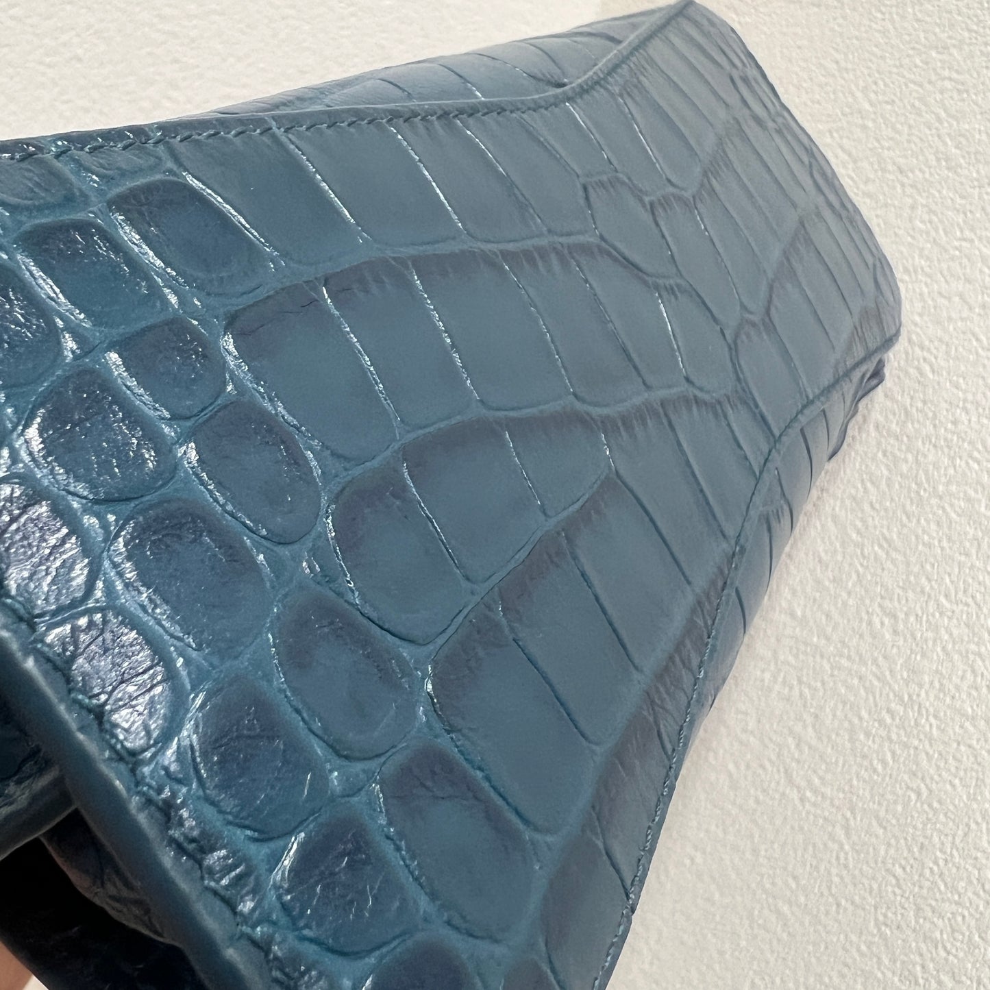 BALENCIAGA Mini City Crocodile