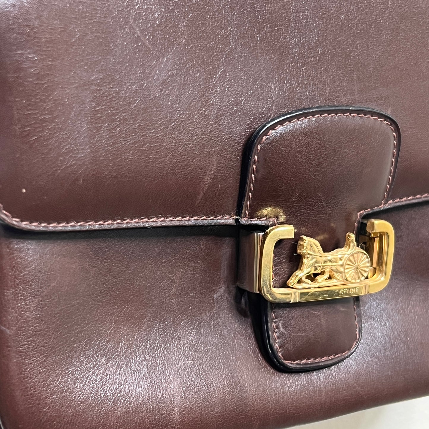 CELINE Carriage Shoulder Bag