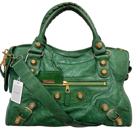 BALENCIAGA City Bag Gold Giant Hardware