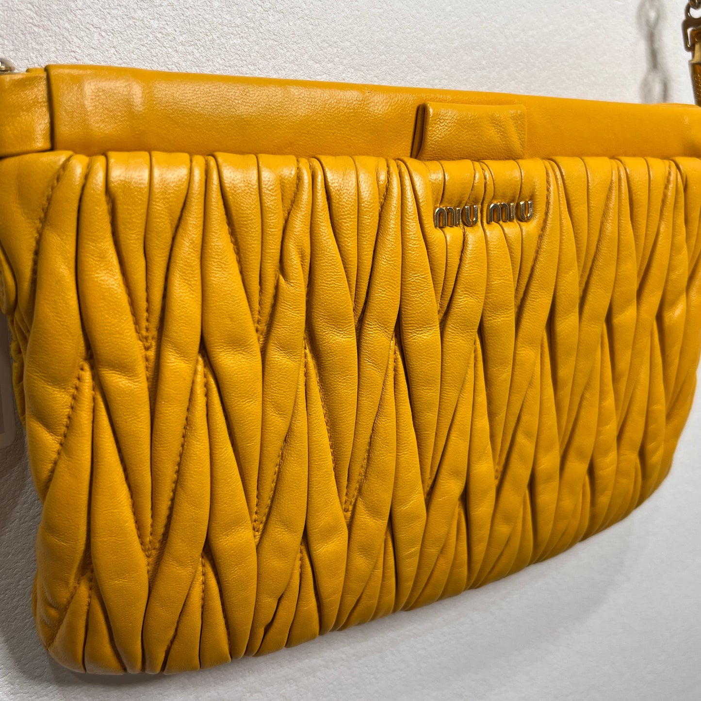MIU MIU Metalasse Napa Leather Crossbody