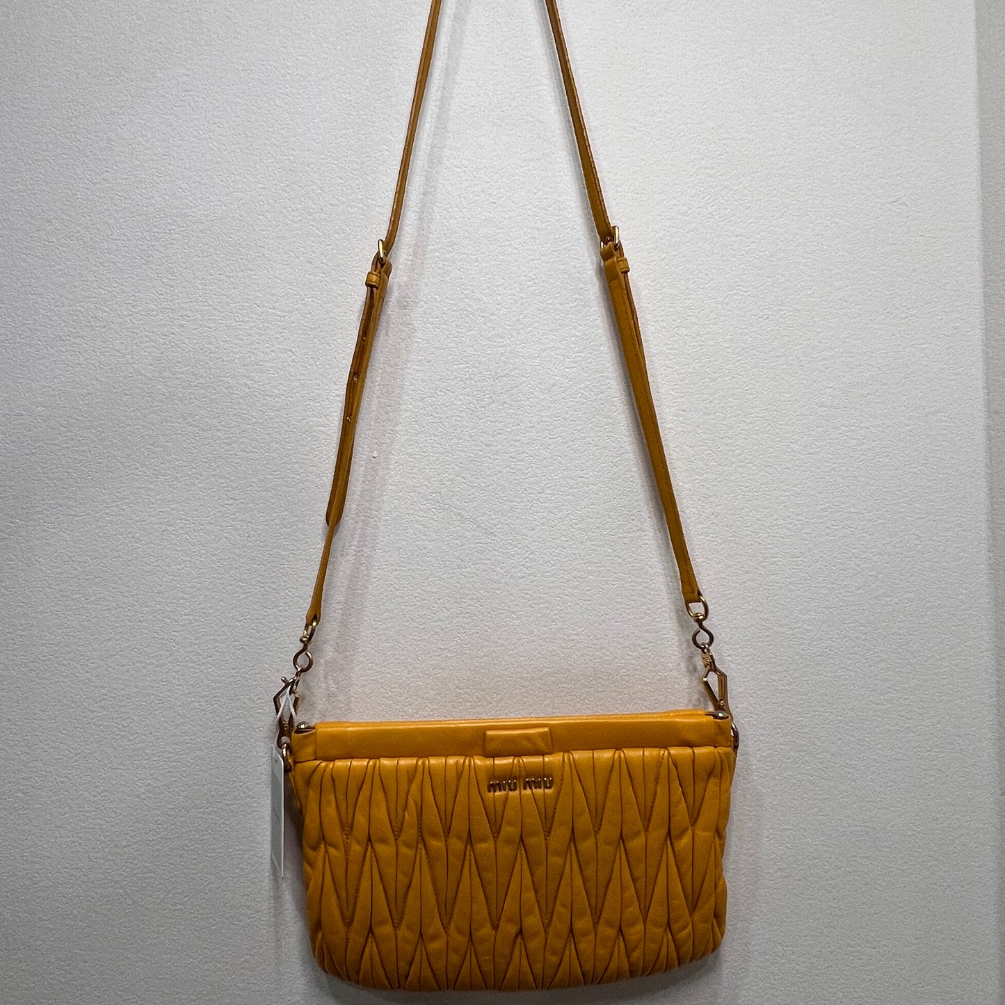 MIU MIU Metalasse Napa Leather Crossbody