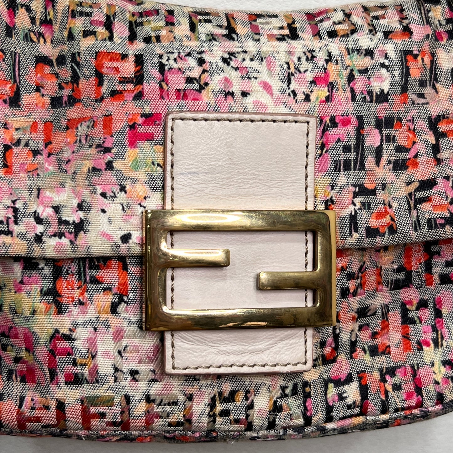 FENDI Floral Zuccino Mamma Baguette