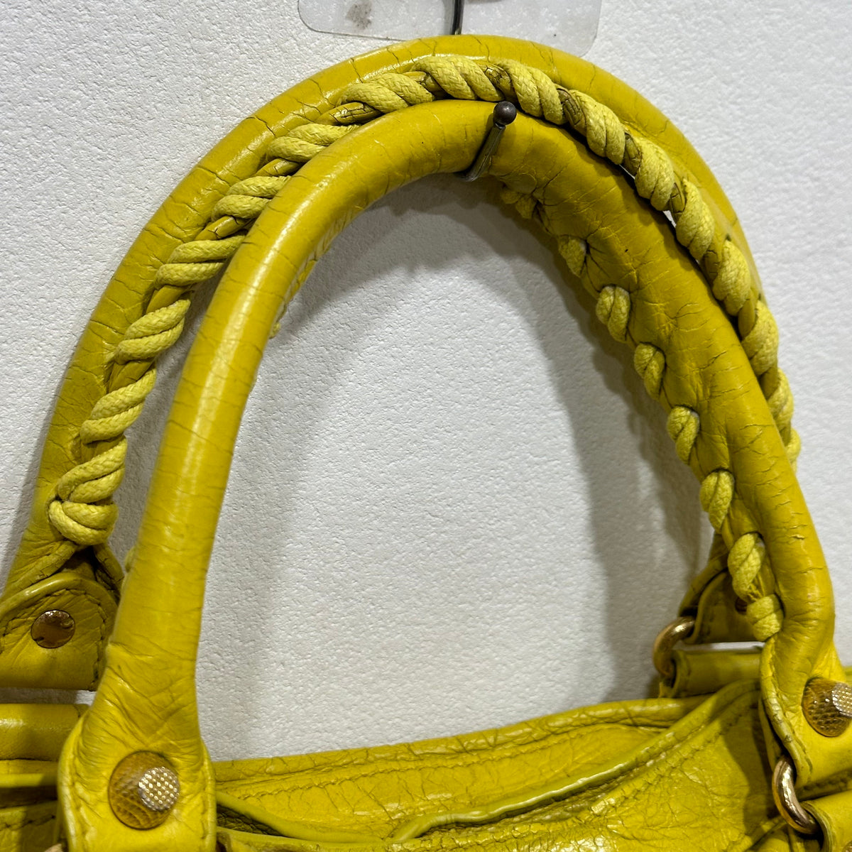 BALENCIAGA City Bag Medium Yellow Mustard
