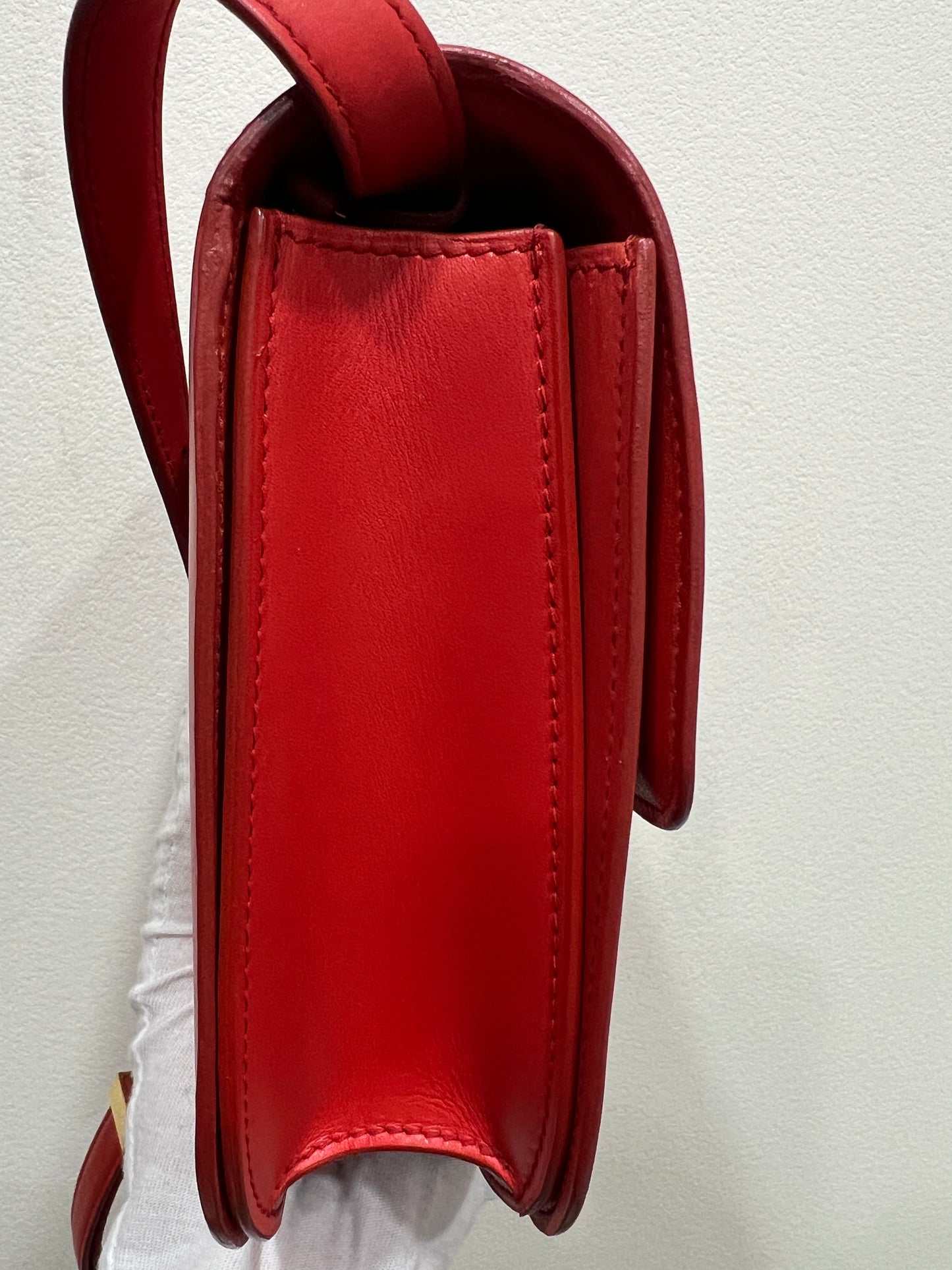 CELINE Classix Box Bag (Red/Orangish)