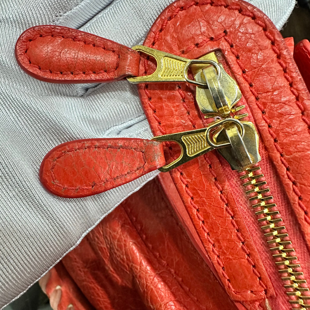 BALENCIAGA City Bag Medium Gold Hardware