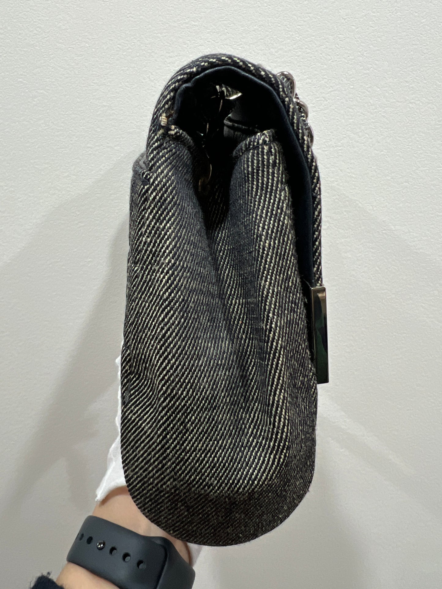 CHANEL DENIM Shoulder Bag with Authenticity Card