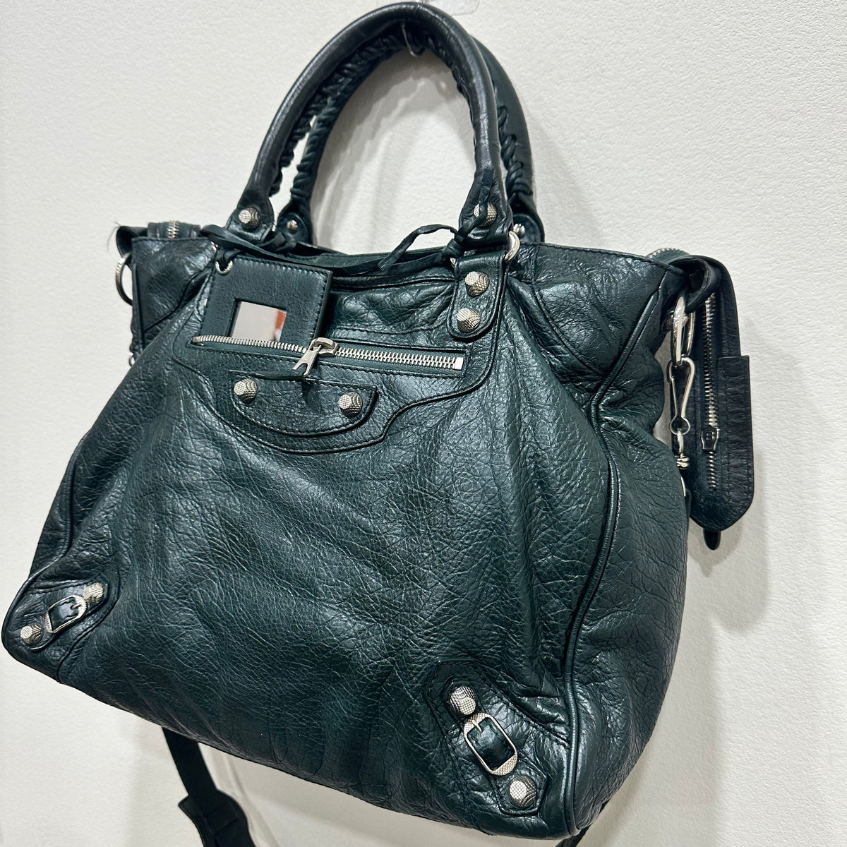 BALENCIAGA  Green City Bag Long Strap