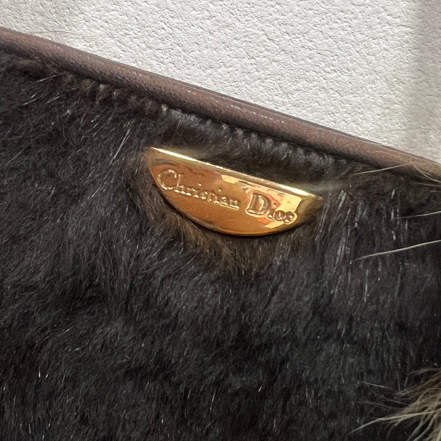 DIOR Fur Handbag Small