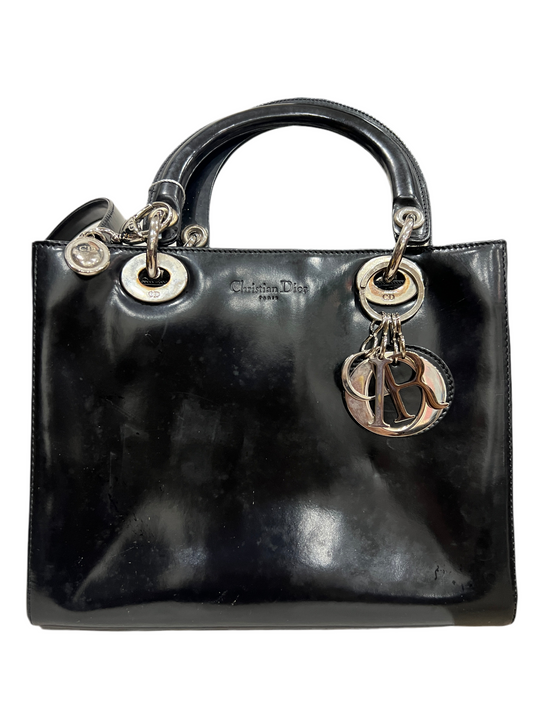 DIOR Lady Dior Medium Patent Leather