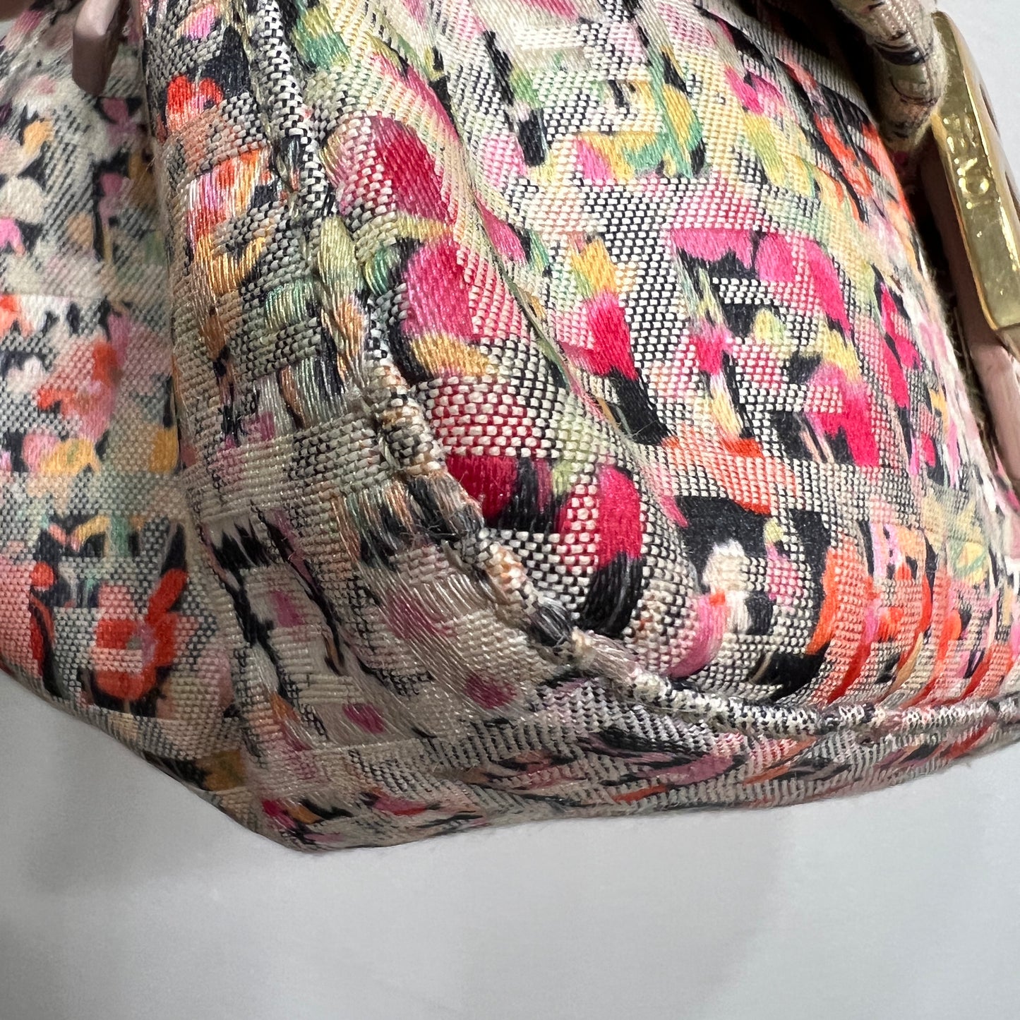 FENDI Floral Zuccino Mamma Baguette