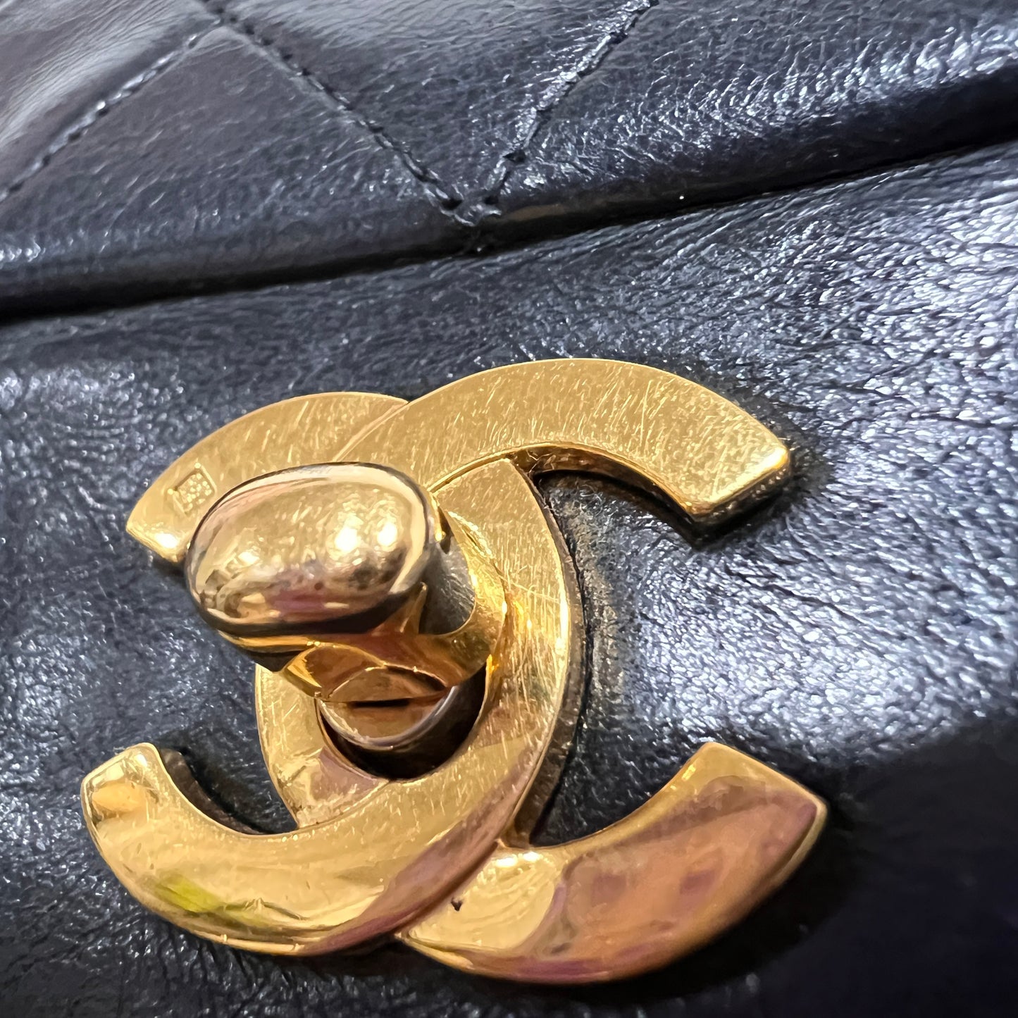 CHANEL Classic Double Flap 24k Gold 1991-1994