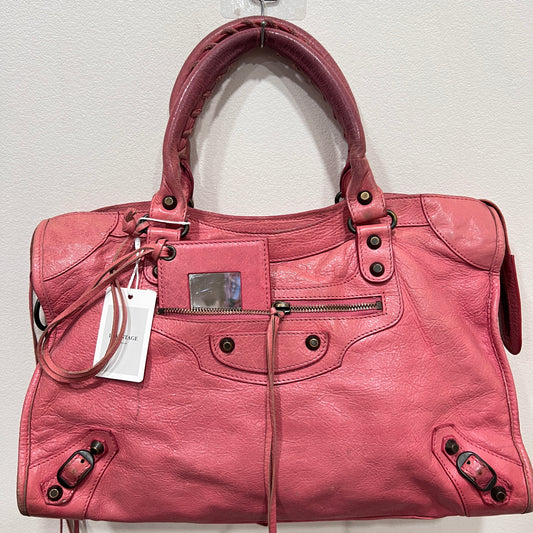 BALENCIAGA Pink City Bag