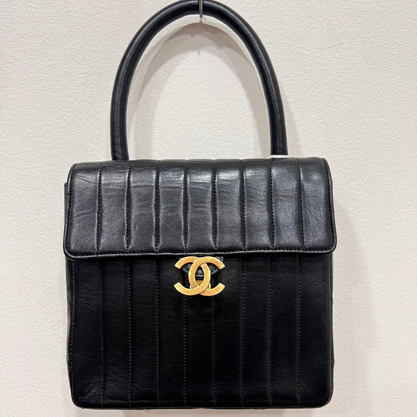 CHANEL Matelassé Mademoiselle Coco Mark Lambskin Handbag