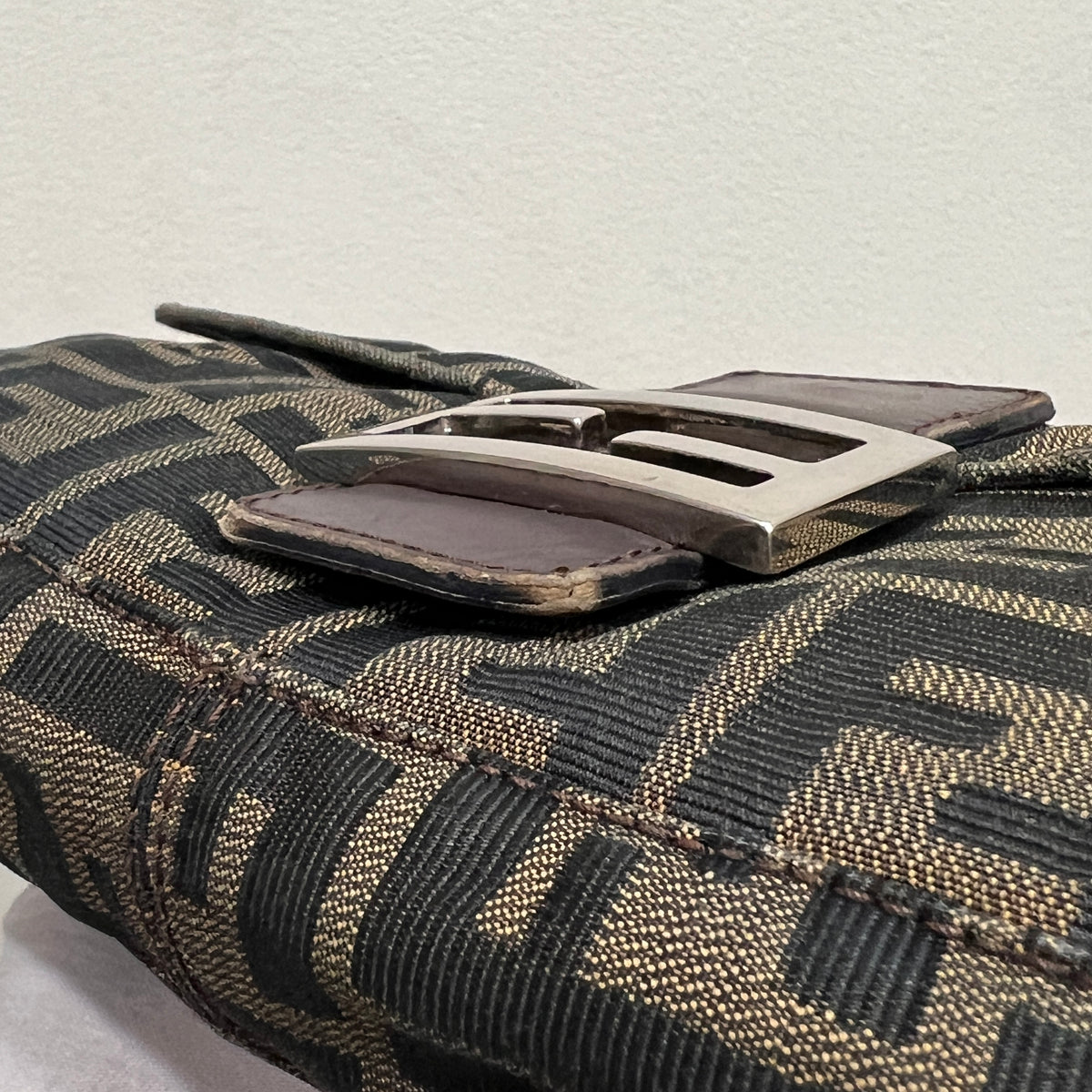 Fendi Baguette Zucca Canvas