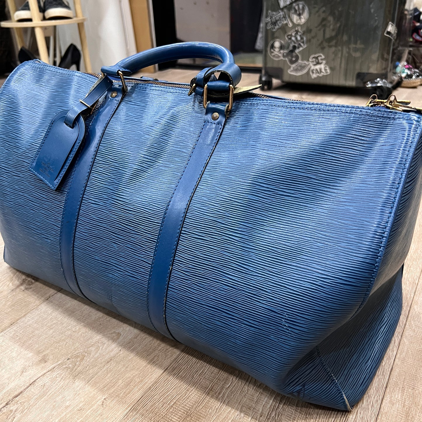 LOUIS VUITTON Keepall Epi Lether 50cm