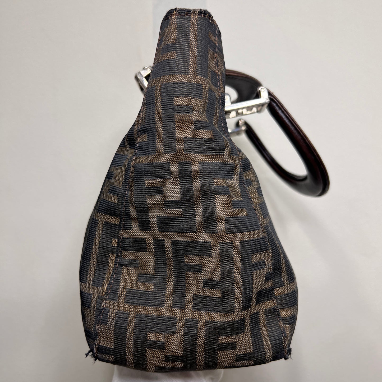 FENDI Zucca Canvas Handbag
