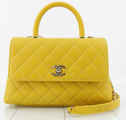 chanel Coco Handle Caviar Leather （new）