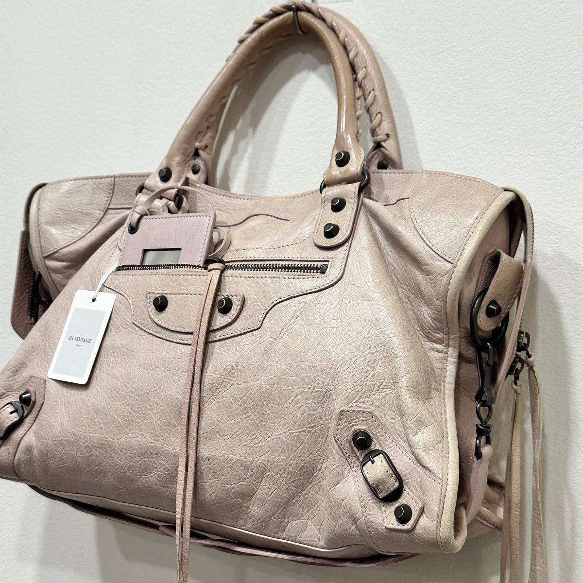 BALENCIAGA City Bag Medium Pale Pink