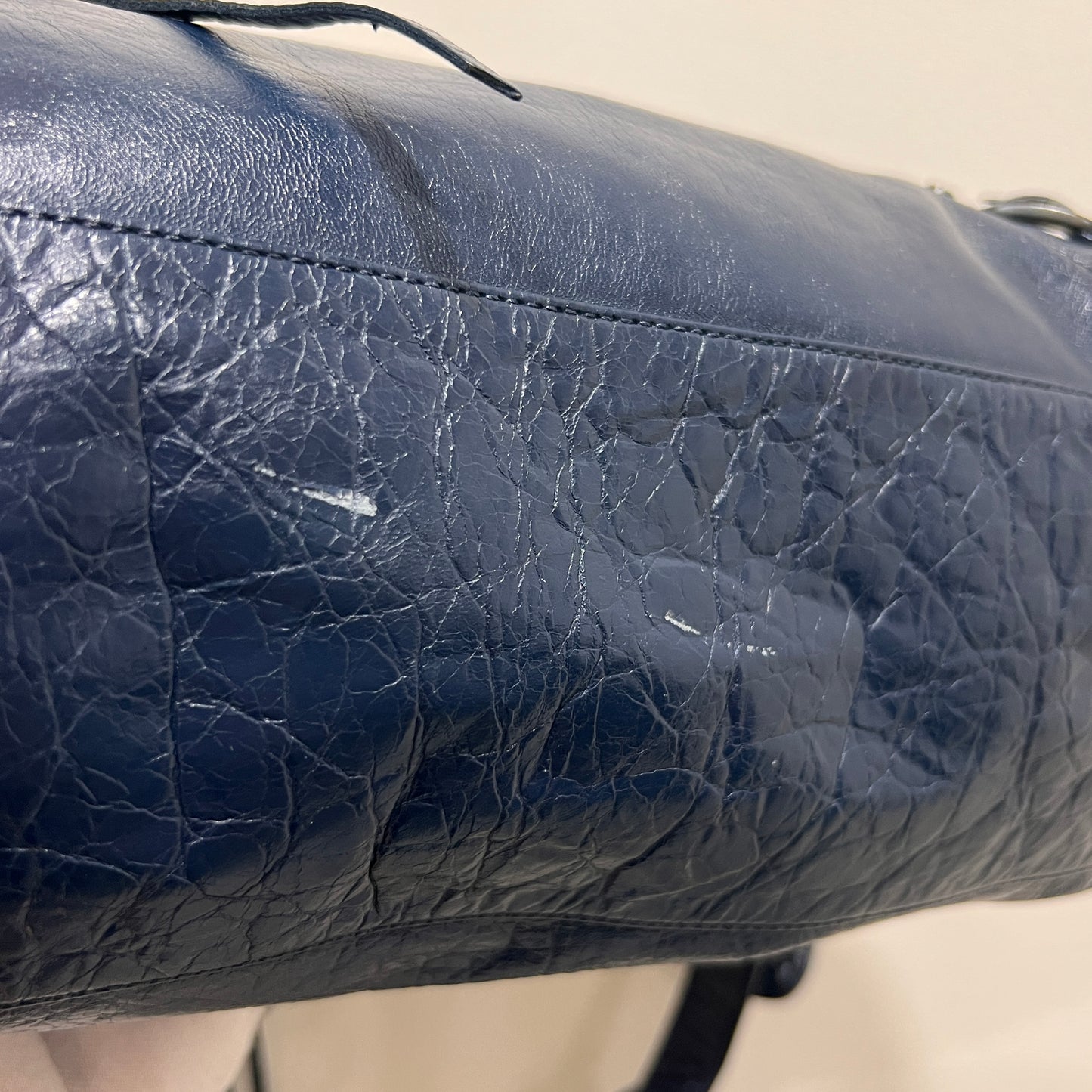 BALENCIAGA City Bag Medium Navy Blue