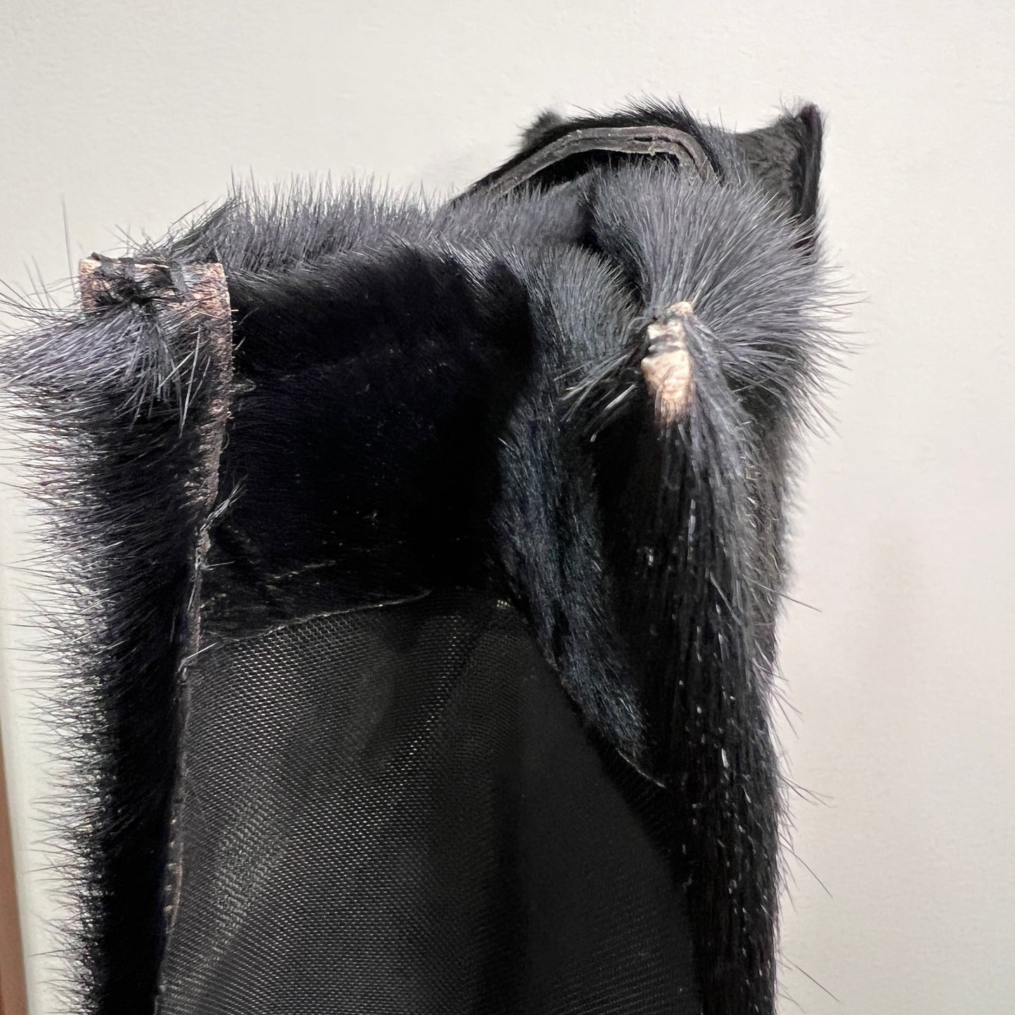 FENDI FF Zucca Black Mesh Tote Bag (264201)