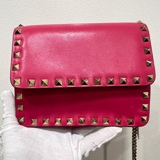 VALENTINO Garavani Rockstud Flap Chain Bag