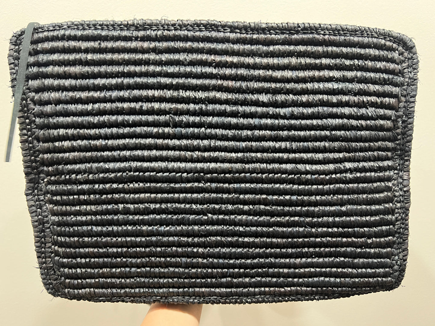 Balenciage Raffia Panier Shopper Tote Bag