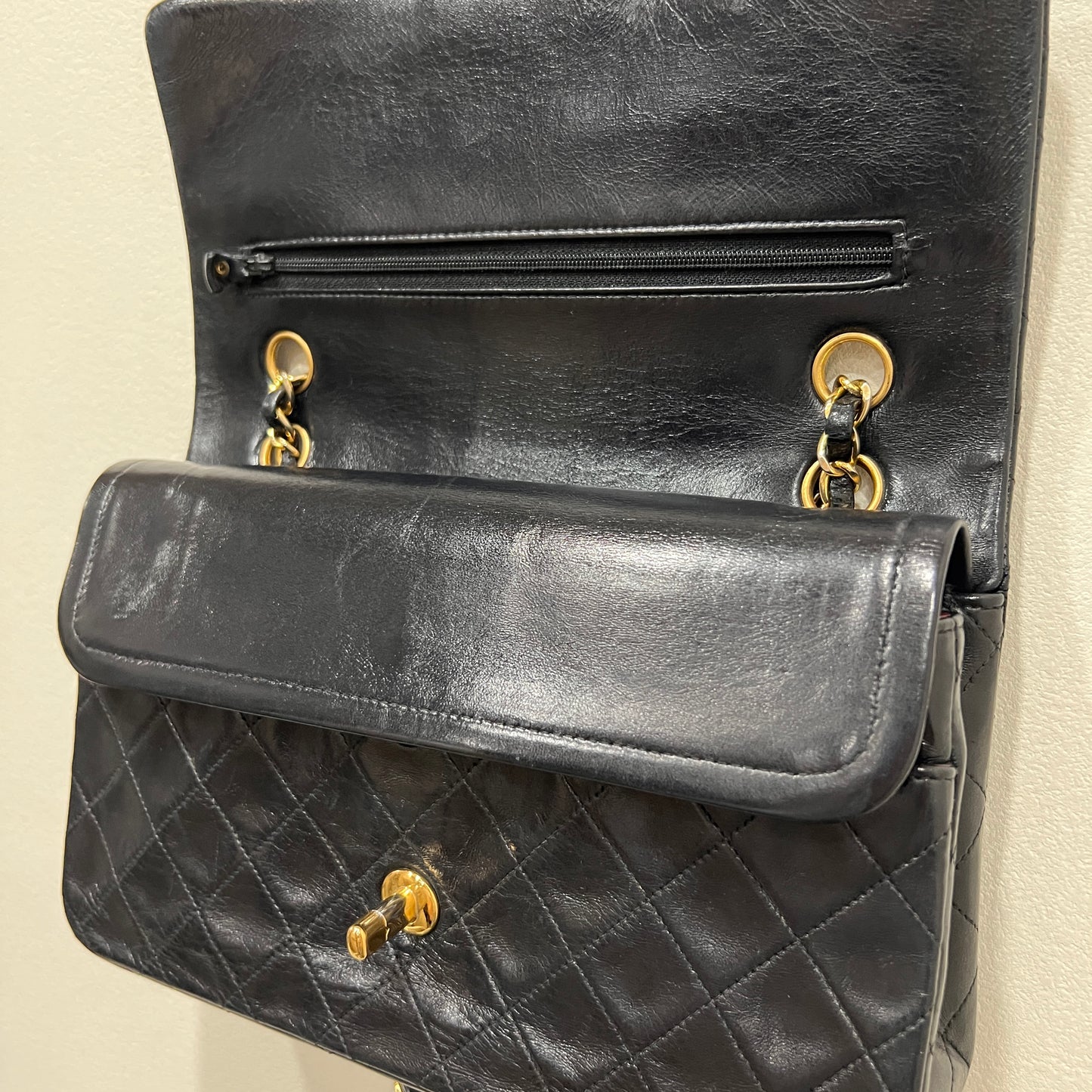 CHANEL Classic Double Flap 24k Gold 1991-1994