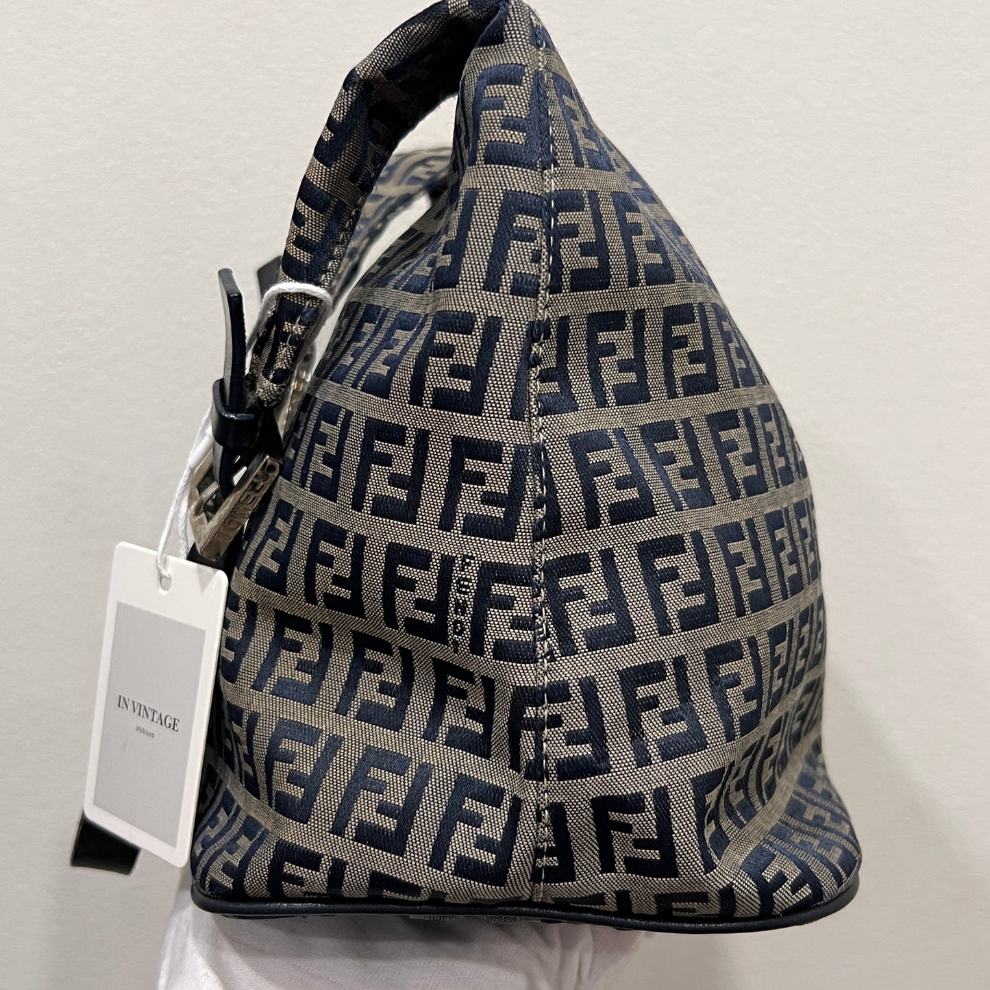 FENDI Hobo Bag Zuccino Canvas