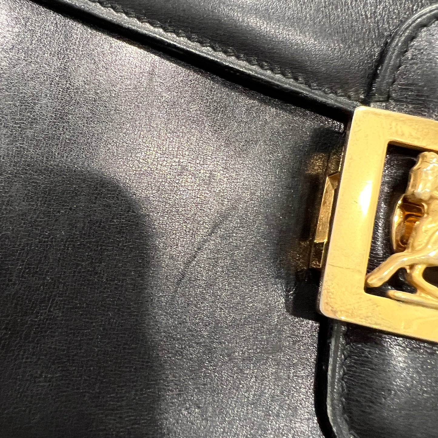 CELINE Vintage Horse Carriage Shoulder Bag