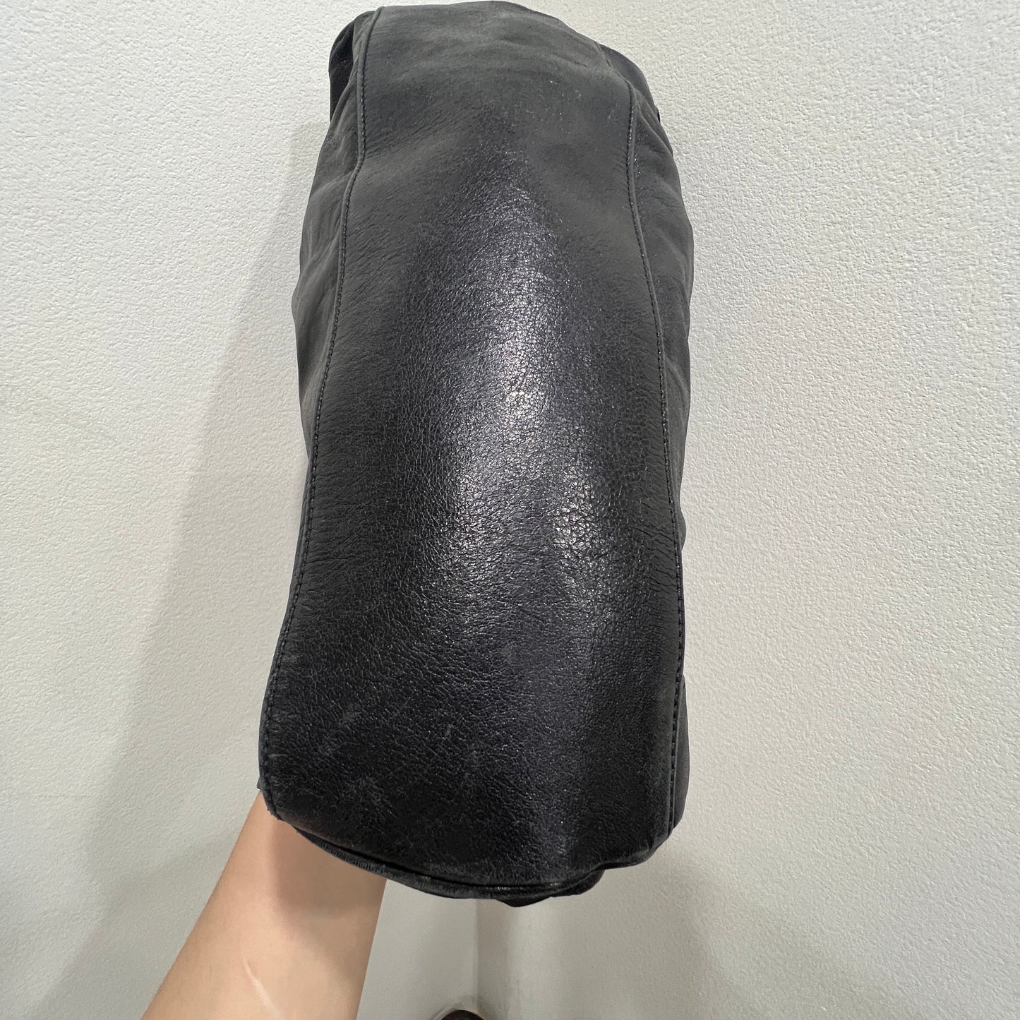BALENCIAGA Black Twiggy Leather Satchel